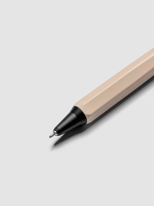 OHTO GS02 Light Amber Roller Gel Pen – Metal Design Aluminum Barrel | 0.5mm Fine Tip with Black Ink, Quick-Dry Ceramic Roller Ink | Refillable Pen for Office, Journaling, Writing | Made in Japan