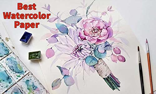 Renaissance Watercolor Pad R-305 (Size: 297 x 210 mm A4) Rough & Smooth Surface Watercolour Paper from Fabriano Italy 15 Sheets 200 GSM for Art Painting,Drawing Perfect for Artist and Beginners