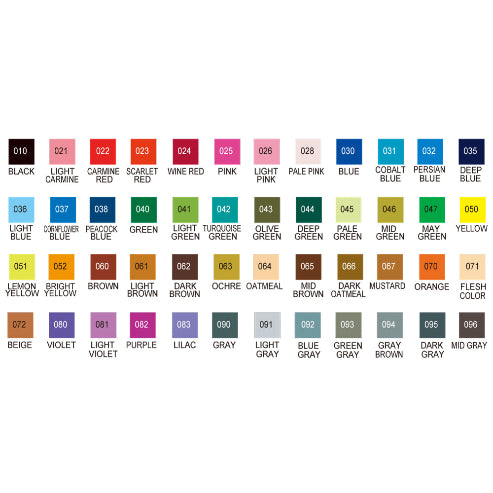 ZIG CLEAN COLOR Real Brush 48 colors set