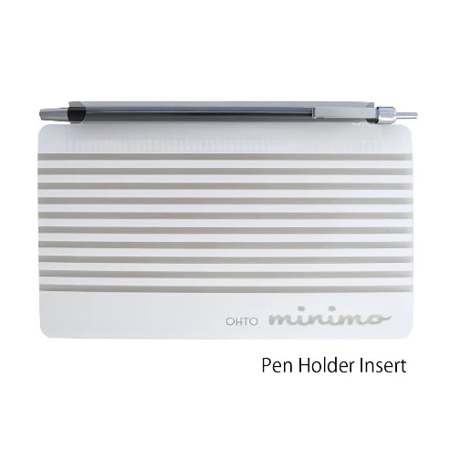 OHTO MINIMO 0.5mm Pocket-Size Ultra Compact Ballpoint Pen (Silver Body Ink Black 0.5mm) – Elegant Metal Design, Refillable Ink, Smooth Writing for Notes & Signatures. Made in Japan