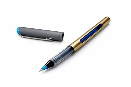 OHTO Cansee Sky Blue Color Pack of 2, Comes with 0.7mm Tip Size Free Ink Roller Pen best writing pen in daily use | Pigmented Waterproof/Fadeproof Ink | Safe Secure & Reliable Writing | Made in Japan