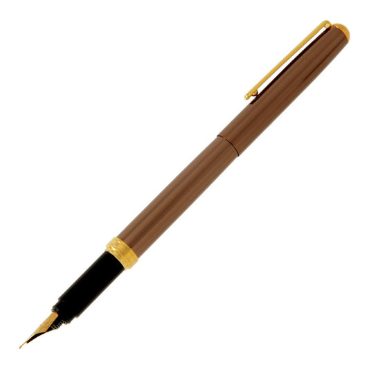 OHTO F-Lapa Fountain pen Brown Body For Signature Calligraphy,Consistent Smooth Flow Smooth Elegant Writing with Fine Nib and Ink Converters Beautiful Box Packing Professional quality, Made in Japan