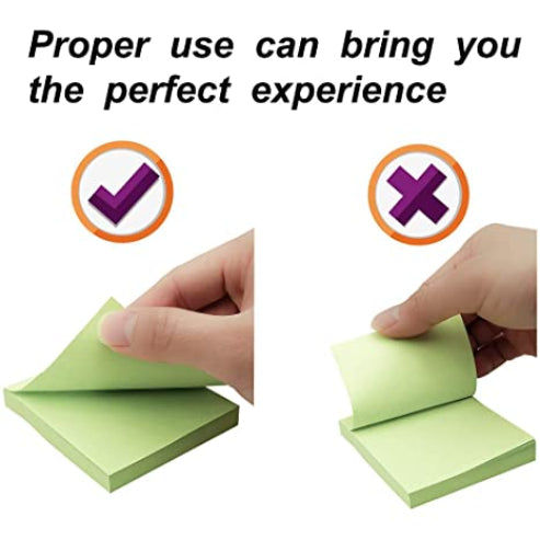 Elephant Sticky Note STD 2X3 Pastel Green Color, Self -Stick Notes 100 Sheet/Pad (PACK OF 1),Colors Stickers , Made in Germany