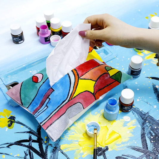 Mont Marte Fabric Paint Set 12Pc X 20Ml, Assorted