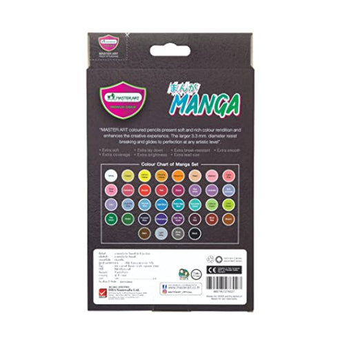 Master Art Wood Color, Long Stick, 36 Colors, Manga Series