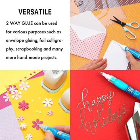 ZIG MEMORY SYSTEM 2 WAY GLUE Squeeze & Roll 2 Pen Set TIP SIZE:2,15 mm TIP are available