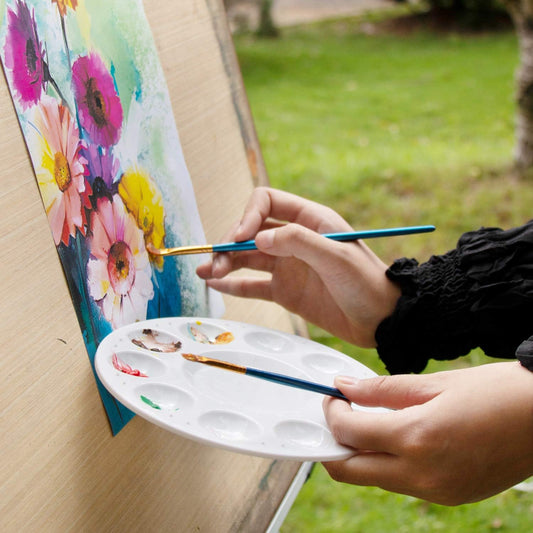 Renaissance Color Palette, Round Watercolor Palette RNS-D1,11-well color palette, size 17cm. PACK OF 1