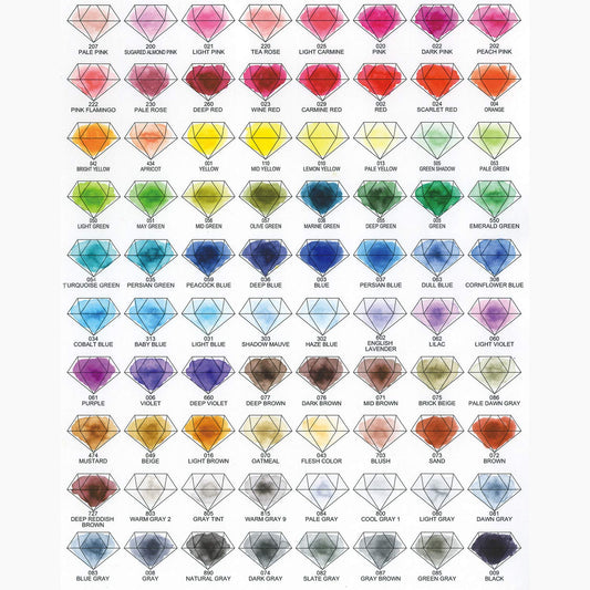 Kuretake ZIG art & graphic twin marker 80 color set .Made in Japan