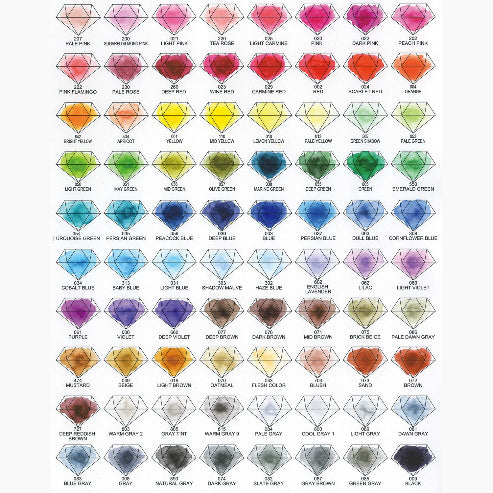 Kuretake ZIG art & graphic twin marker 80 color set .Made in Japan
