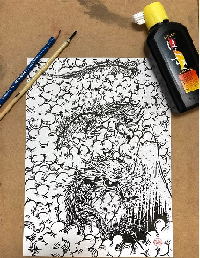 ZIG KURETAKE BOKUTEKI DRAWING INK 180 ML