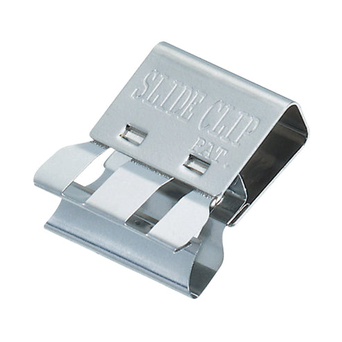 TOHKIN SC-L6S-N Slide Clips, Silver, Small Size, 24 Pieces, for 30 Sheets Idea for Multipurpose Small Clip Paper Clip Bag Clip and Food Bags Document Organizer, Bag Binding Made in Japan