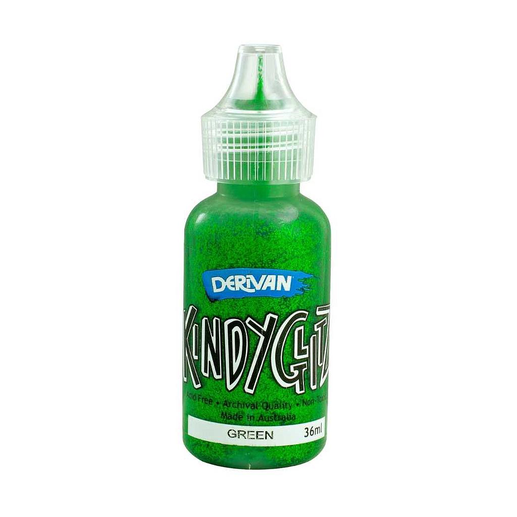 Derivan Kindy Glitz Green - Glitter Glue