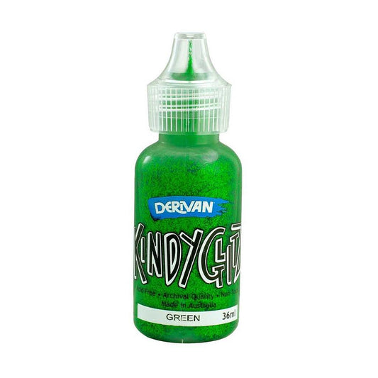 Derivan Kindy Glitz Green - Glitter Glue