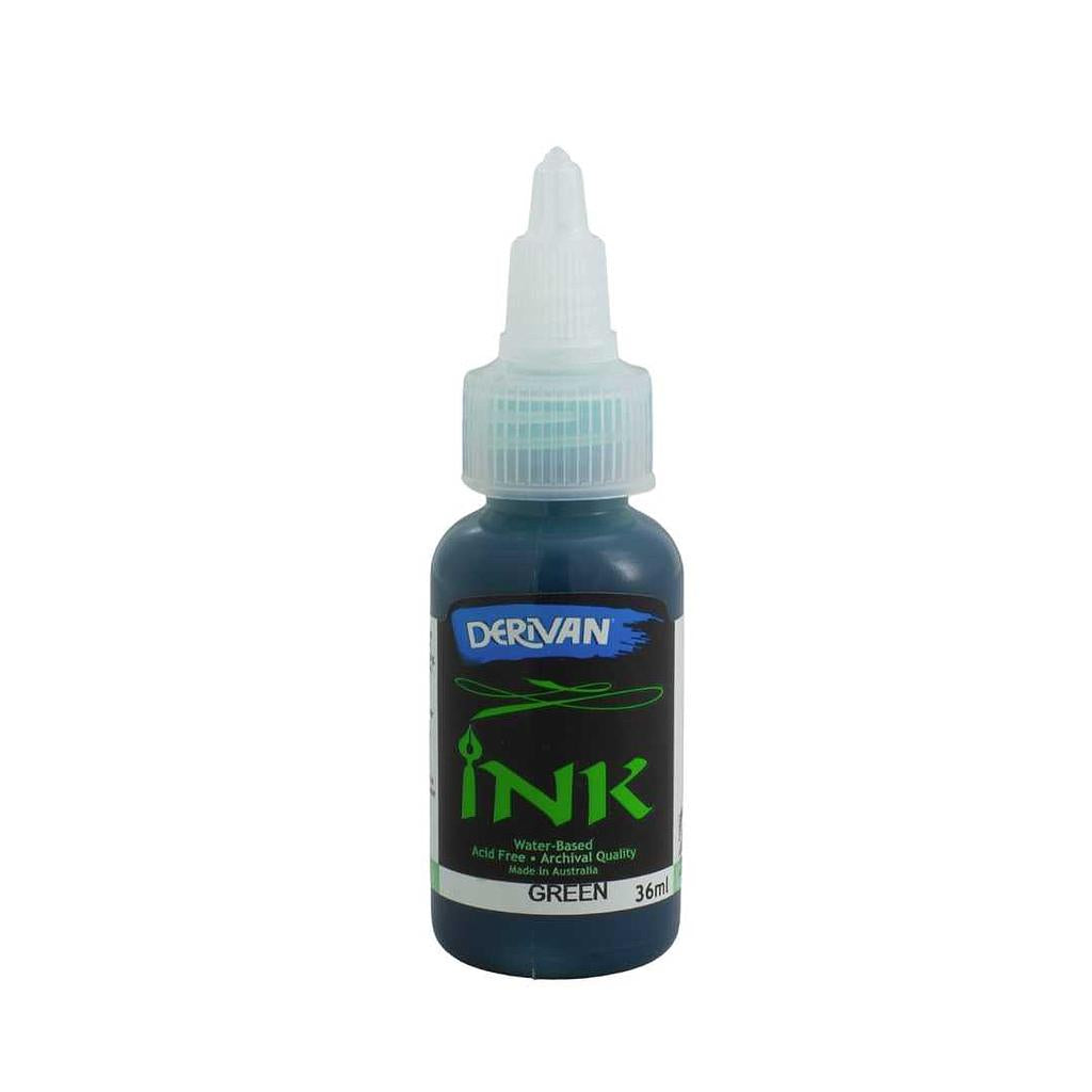 Derivan Drawing Acrylic Inks` 36ml GREEN