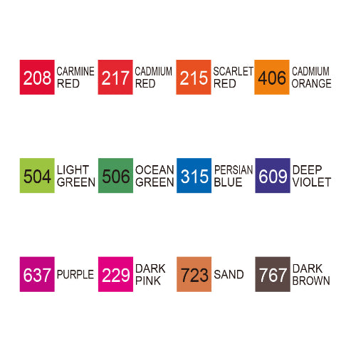 ZIG KURETAKE KURECOLOR TWIN WS 12 Deep Colors
