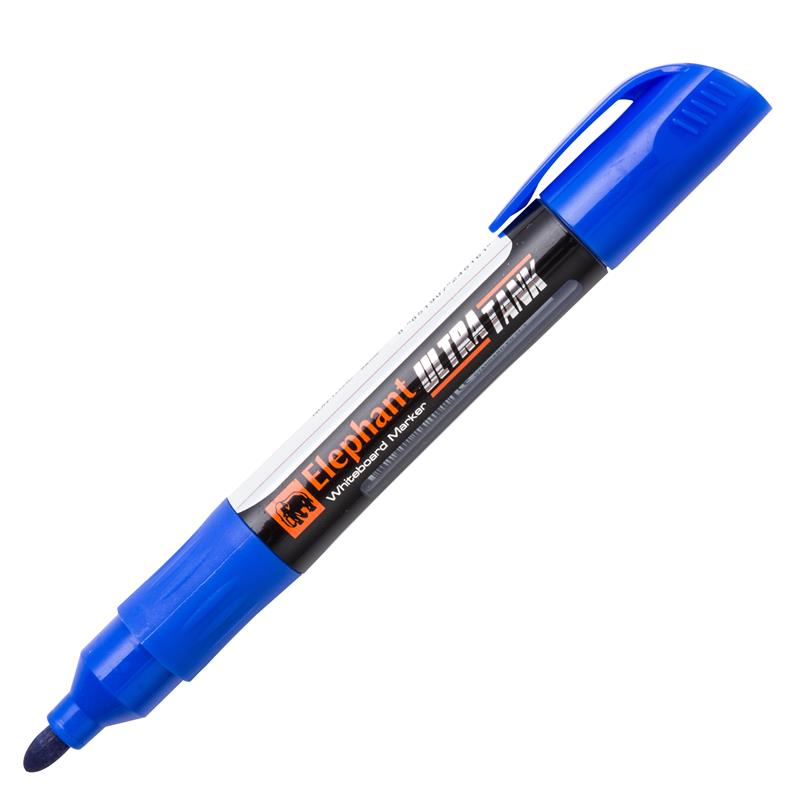 Elephant Ultra Tank Whiteboard Marker+Refill Ink 5mm. Blue