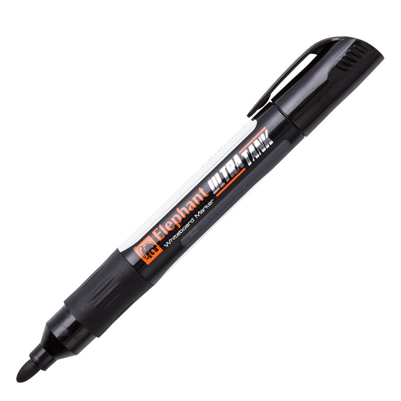 Elephant Ultra Tank Whiteboard Marker+Refill Ink 5mm. Black
