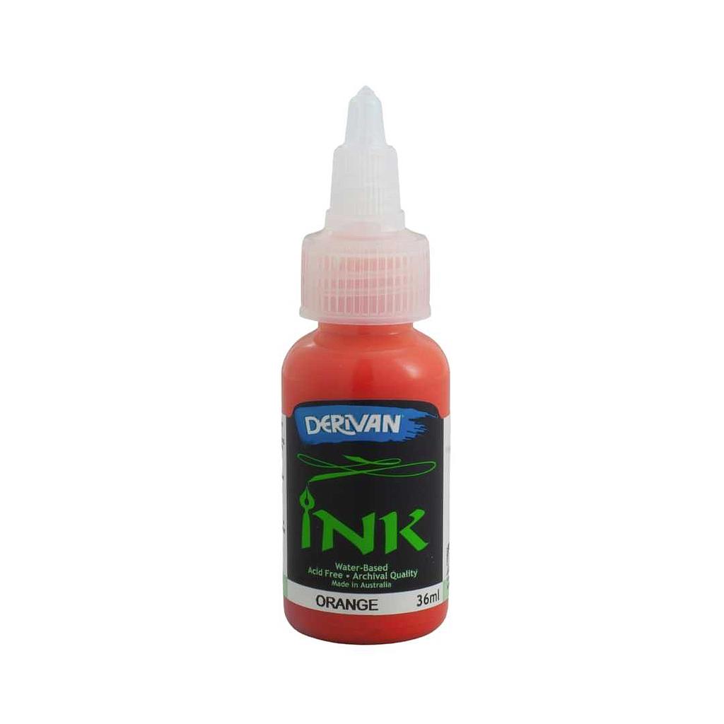 Derivan Drawing Acrylic Inks` 36ml Orange
