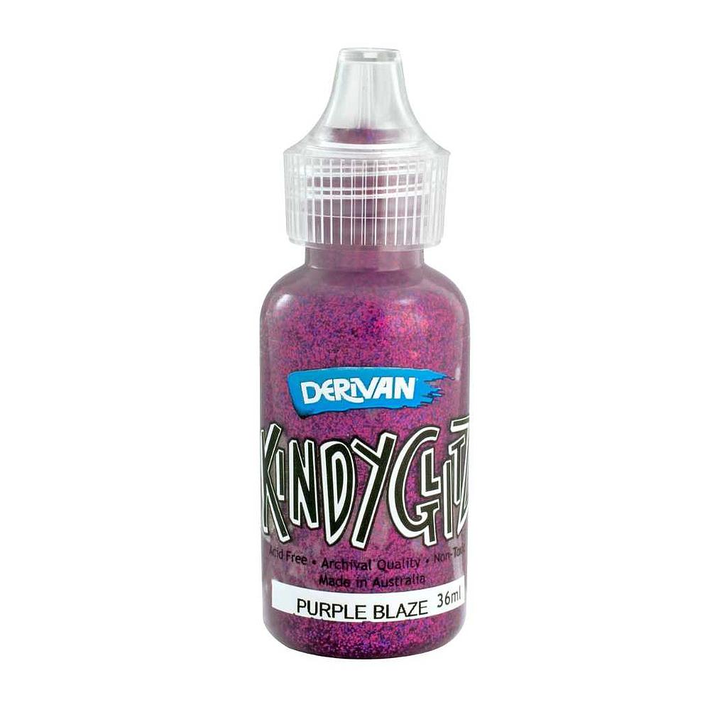 Derivan Kindy Glitz Purple Blaze - Glitter Glue