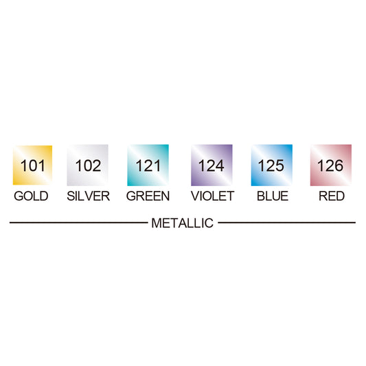 ZIG CLEAN COLOR f Metallic TOTAL 6 COLORS