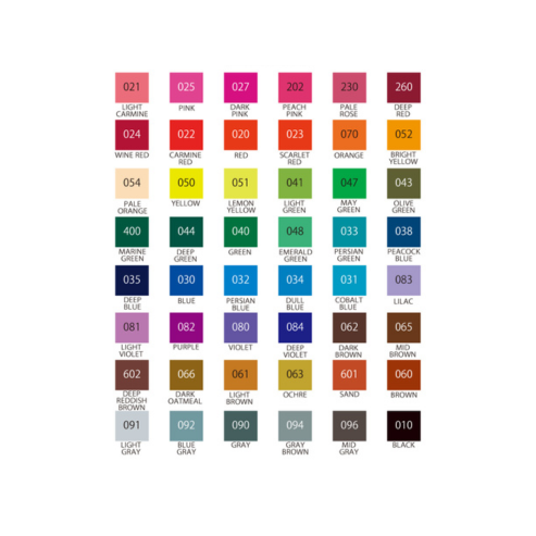 ZIG FUDEBIYORI 48 colors set