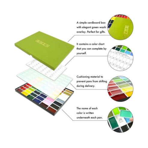 Kuretake Gansai Tambi 12 Color Set II