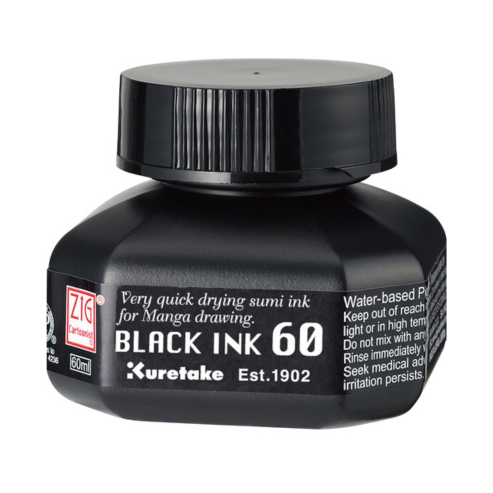 ZIG CARTOONIST BLACK INK 60BLACK