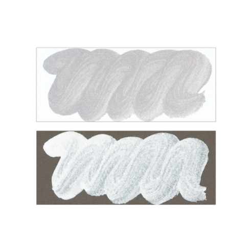 ZIG Kuretake Silver MICA Ink, for dip Pen, Brush, Artist, Non Toxic Paints Ideal for Illustration, Lettering, Drawing, Writing, outlining on Bright and Dark Colored Papers AP-Certified, Made in Japan