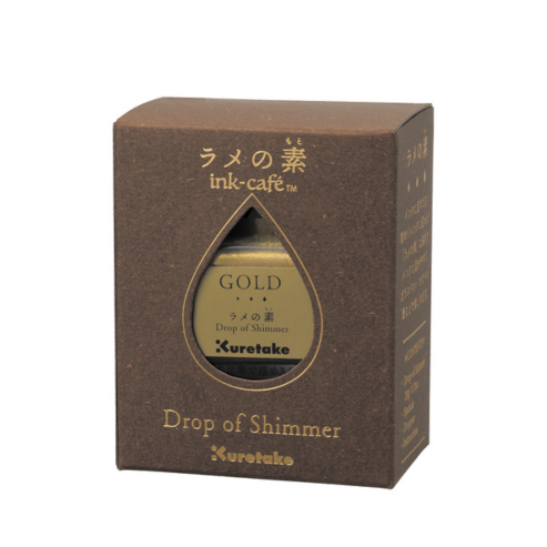 Zig Kuretake Ink-Cafe Drop of Shimmer, Gold Paste Ink, Add a Pearly or Glitter-Like Sparkle to Your Ink Professional-Quality for Artists and Crafters, Ap-Certified, for Adult, Made in Japan