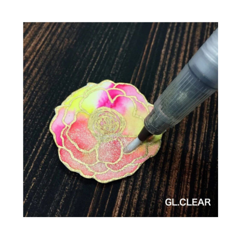 Zig Special Illustration Set Cartoonist Mangaka Flexible Fine, Medium,005 & Wink of Stella Brush Ⅱ Glitter. Clear for Manga Drawing Lettering and Calligraphy Professional Artist Quality Made in Japan