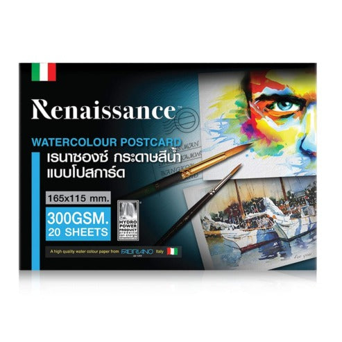 Renaissace Fabriano Water Colour Postcard Size Pad (300 GSM, 20 Sheets)