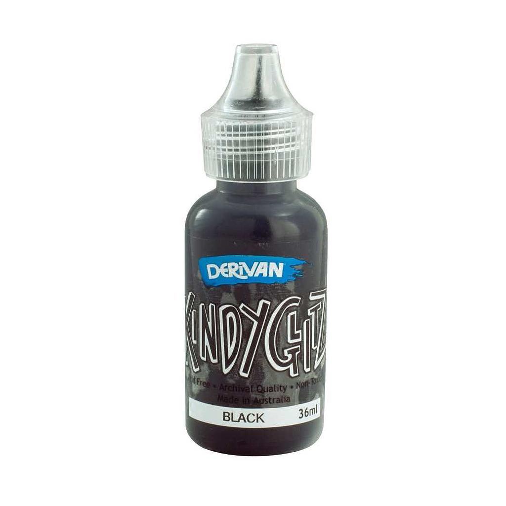 Derivan Kindy Black Glitz - Glitter Glue