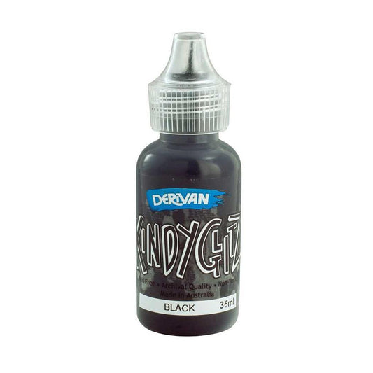 Derivan Kindy Black Glitz - Glitter Glue