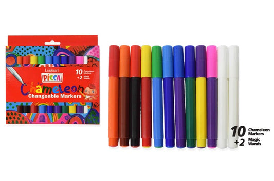 Leaderart Picca Chameleon Changeable Markers 10+2 PACK OF 1.MADE IN MALAYSIA