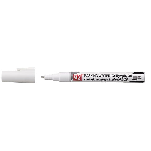 Zig MASKING WRITER CALLIGRAPHY Professional-Quality, for Artists, Beginners, kids, Non-Toxic, For illustration, watercolor and calligraphy Made in Japan