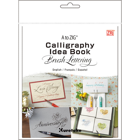 A to ZIG CALLIGRAPHY BRUSH LETTERING by FUDE PENS IDEA BOOK