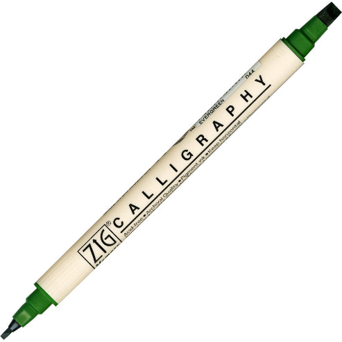 ZIG MEMORY SYSTEM CALLIGRAPHY MARKERS 10 COLORS TIP SIZE: 2 mm & 5 mm