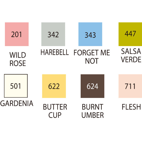 ZIG ACRYLISTA Chisel 8 colors setNATURAL/COUNTRY