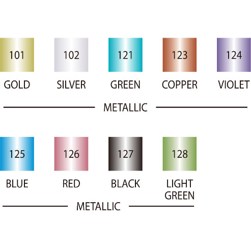 ZIG MEMORY SYSTEM CALLIGRAPHY Metallic Colours TOTAL 9 COLORS