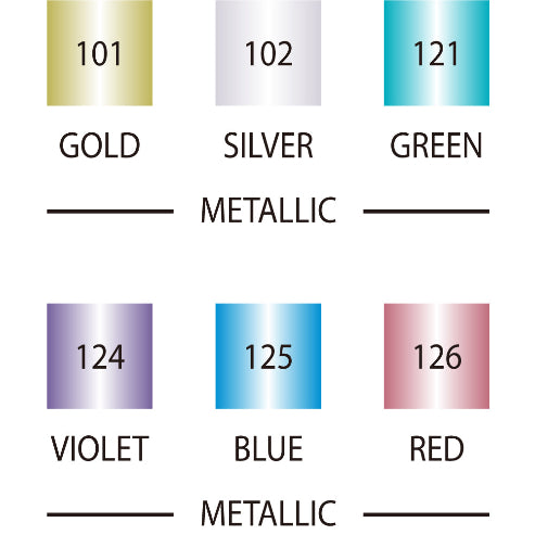 ZIG MEMORY SYSTEM WRITER Metallic Colours 6 colors set