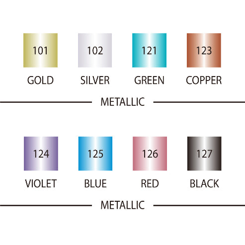 ZIG FUDEBIYORI METALLIC TOTAL 9 COLORS