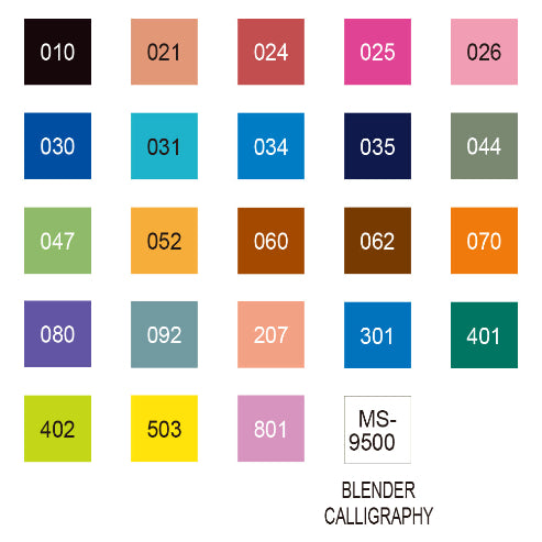 ZIG MEMORY SYSTEM CALLIGRAPHY II 24 colors set