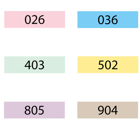 ZIG FABRICOLOR TWIN 6 colors set B