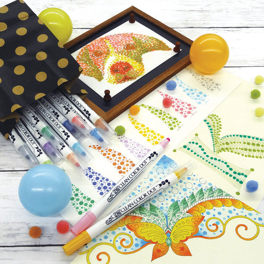 ZIG CLEAN COLOR DOT TOTAL 18 COLORS
