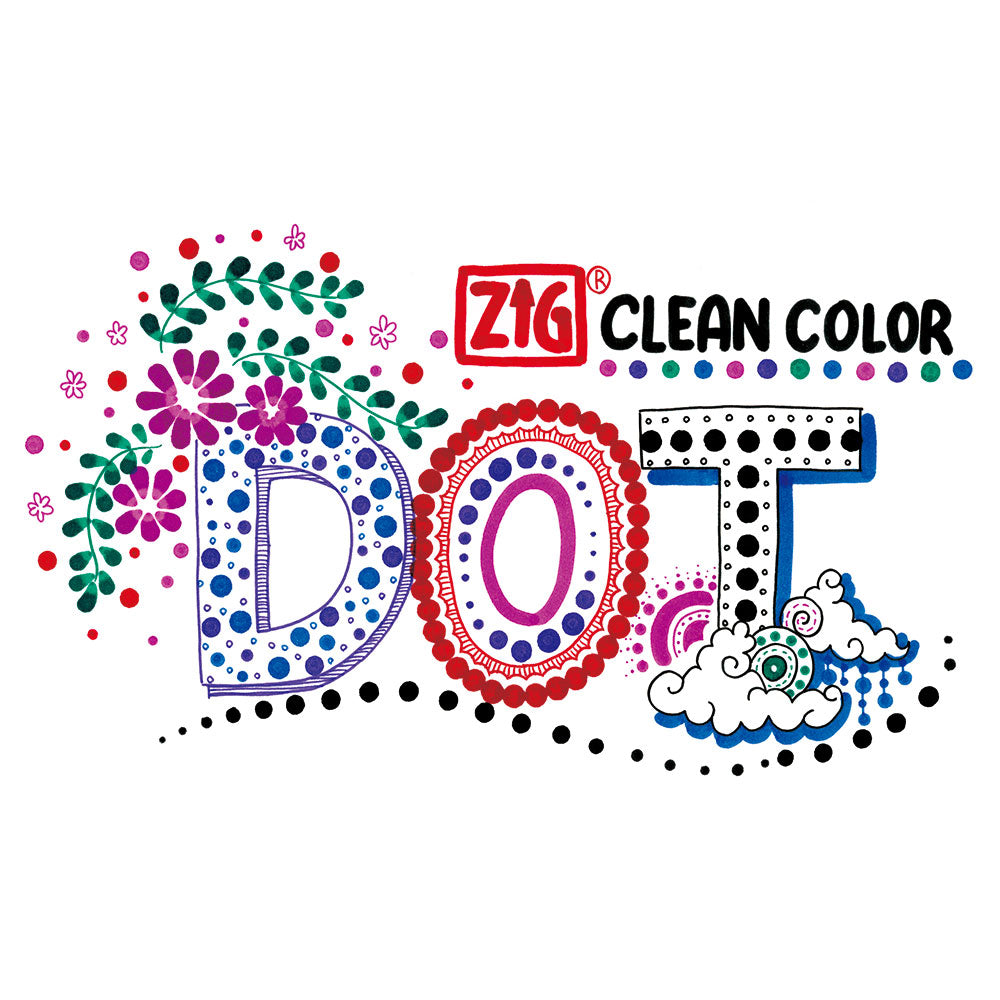ZIG CLEAN COLOR DOT 6 COLOR SET