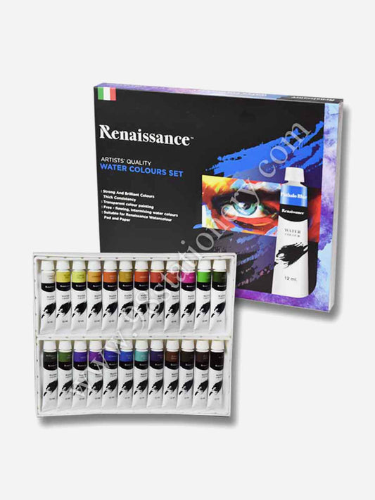 RENAISSANCE Watercolor Set (Set of 24, 12 ml)