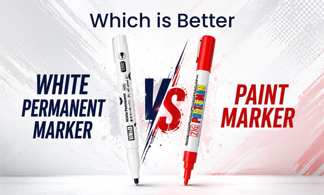 White Marker Permanent vs Paint Marker
