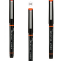 OHTO JAPAN Graphic Liner Needle Point Rollerball Drawing Pen [005-03-05] Pack Of 3.