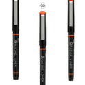 OHTO JAPAN Graphic Liner Needle Point Rollerball Drawing Pen [01-03-05] Pack Of 3.