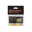 Elephant Sticky Note Marker Page Marker NEON 3 Colours Mini Text Highlighter Strips  Tab Rectangle Flags Fluorescent Sticky Note for Marking,Office & Household and much more.(MADE IN THAILAND)